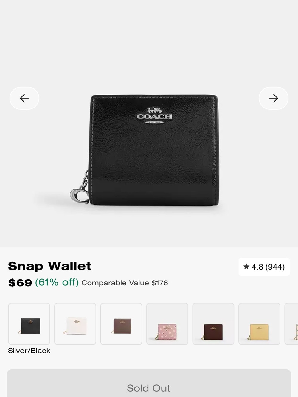 Coach wallet excellent condition - Picture 5 of 6